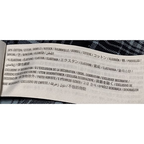 Abercrombie & Fitch Men's Small Long Sleeve Button Down Shirt Blue Plaid - Picture 4 of 6